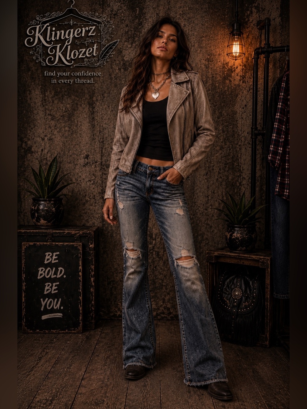 Women’s Taupe Faux-Suede Moto Jacket small flaw